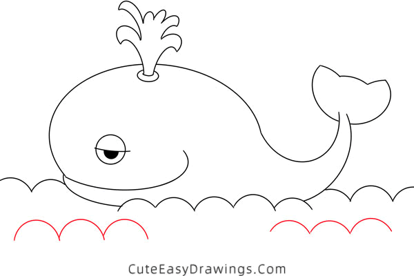 how to draw a whale - www.cuteeasydrawings.com