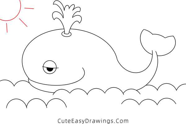 how to draw a whale - www.cuteeasydrawings.com