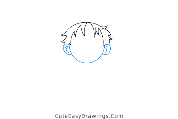 how to draw monkey d luffy - www.cuteeasydrawings.com