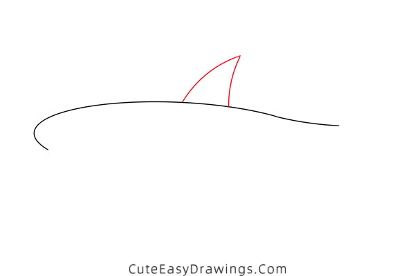 how to draw a shark - www.cuteeasydrawings.com