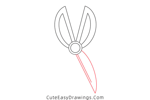 how to draw scissors - www.cuteeasydrawings.com