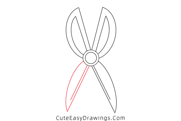 how to draw scissors - www.cuteeasydrawings.com