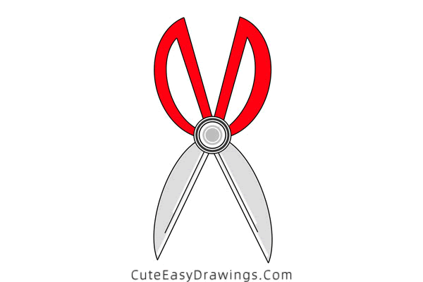 how to draw scissors - www.cuteeasydrawings.com