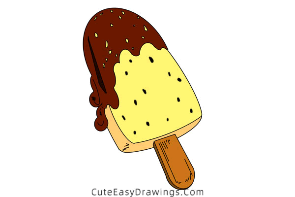 how to draw a popsicle - www.cuteeasydrawings.com