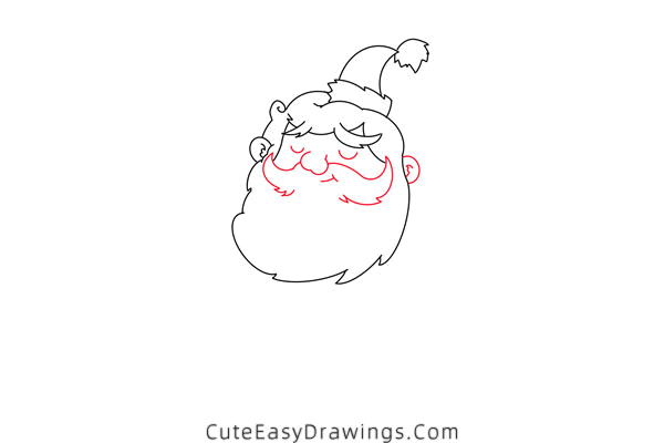 how to draw santa claus - www.cuteeasydrawings.com