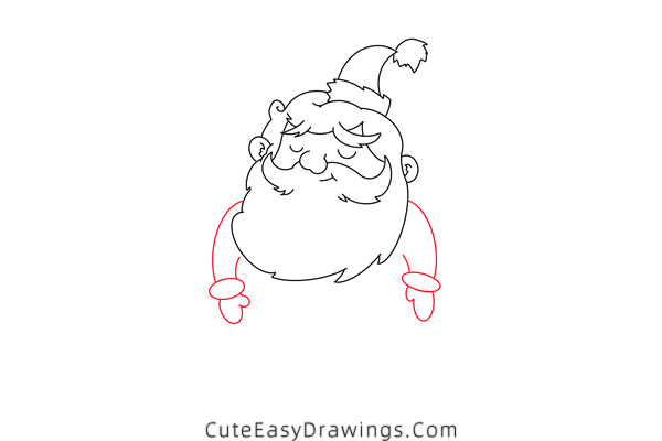 how to draw santa claus - www.cuteeasydrawings.com