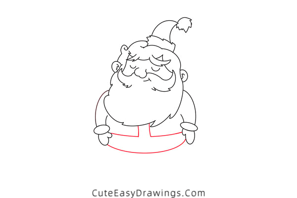 how to draw santa claus - www.cuteeasydrawings.com