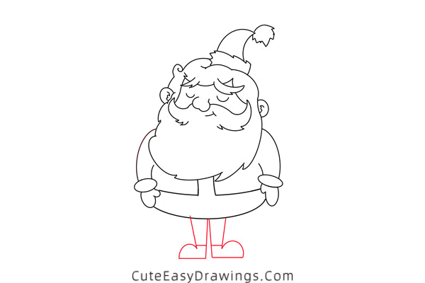 how to draw santa claus - www.cuteeasydrawings.com