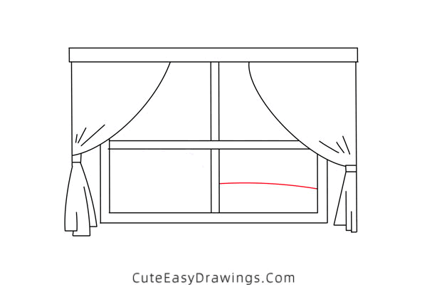 how to draw a winter window - www.cuteeasydrawings.com