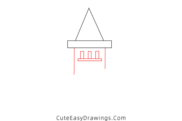 how to draw a castle - www.cuteeasydrawings.com