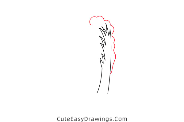 how to draw a chinese cabbage - www.cuteeasydrawings.com