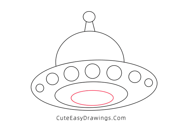 how to draw a ufo - www.cuteeasydrawings.com