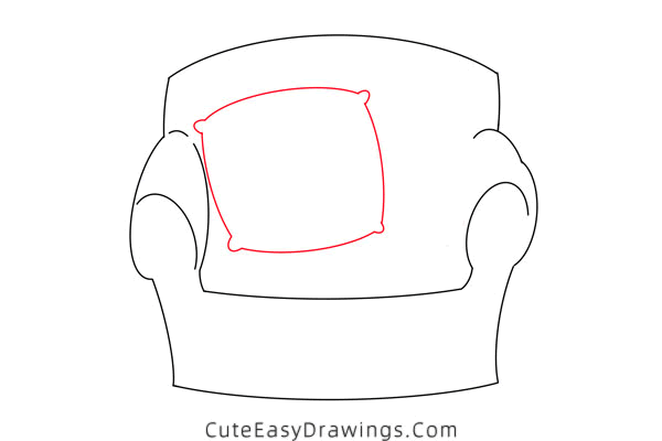 how to draw a single sofa - www.cuteeasydrawings.com