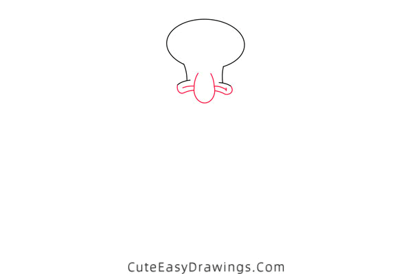 how to draw squidward tentacles - www.cuteeasydrawings.com