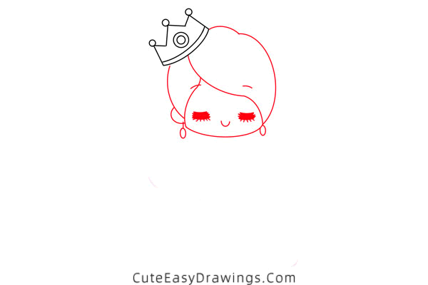 how to draw a princess - www.cuteeasydrawings.com