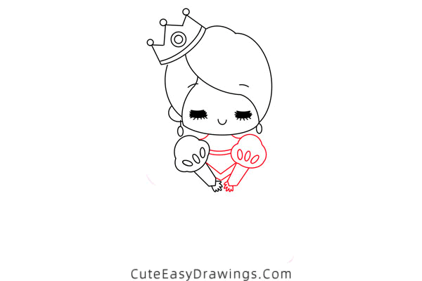 how to draw a princess - www.cuteeasydrawings.com