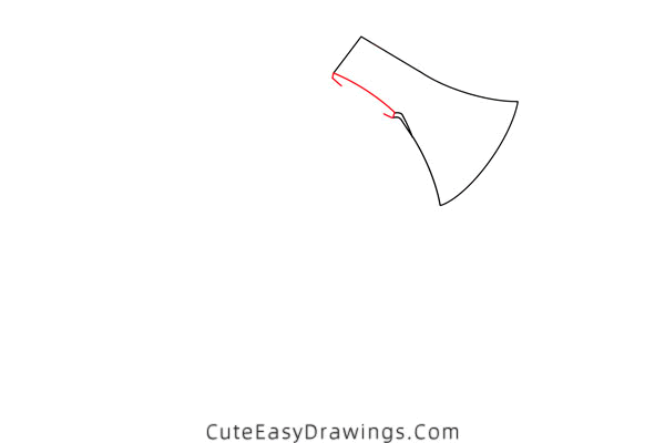 how to draw an axe - www.cuteeasydrawings.com