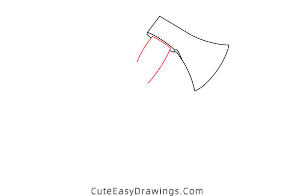 how to draw an axe - www.cuteeasydrawings.com