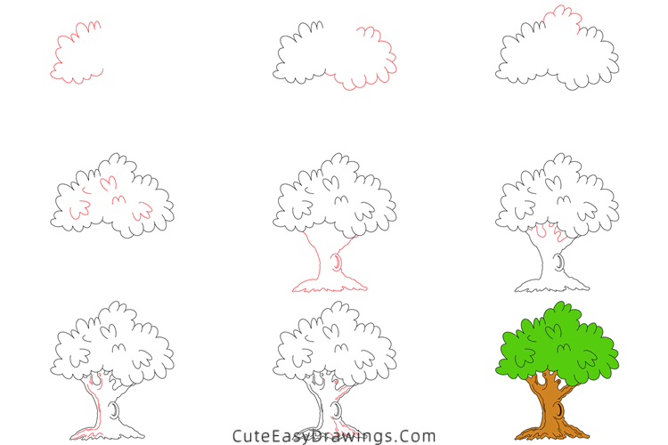 how to draw a tree - www.cuteeasydrawings.com