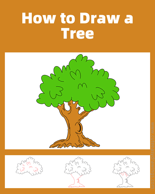 how to draw a tree - www.cuteeasydrawings.com