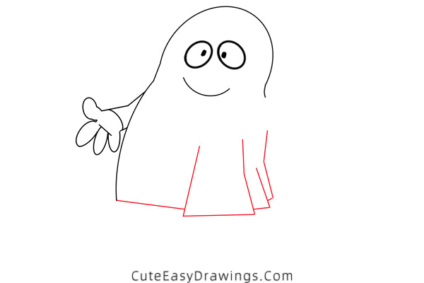 how to draw a boy in ghost costume - www.cuteeasydrawings.com