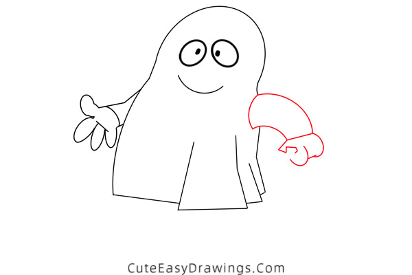 how to draw a boy in ghost costume - www.cuteeasydrawings.com