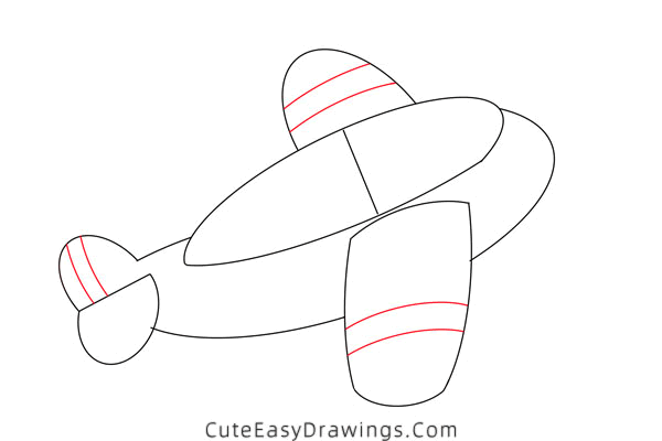 how to draw a small plane - www.cuteeasydrawings.com