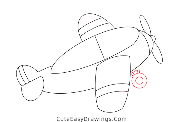 how to draw a small plane - www.cuteeasydrawings.com