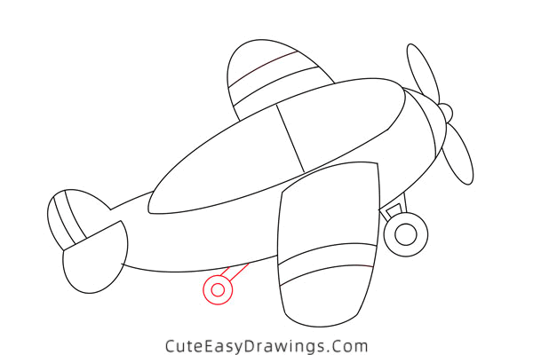 how to draw a small plane - www.cuteeasydrawings.com