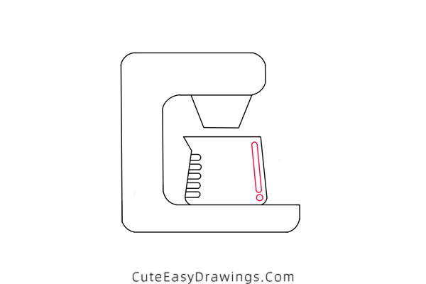 how to draw a coffee maker - www.cuteeasydrawings.com