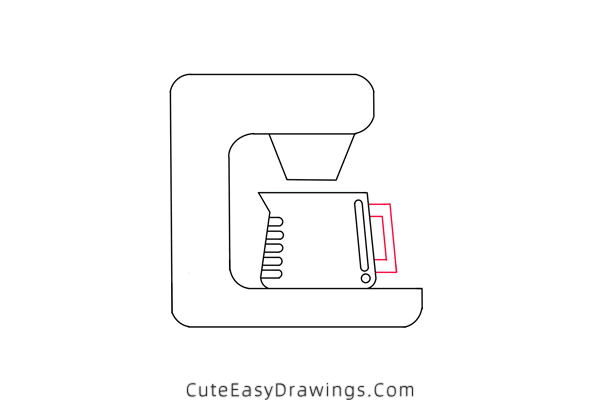 how to draw a coffee maker - www.cuteeasydrawings.com