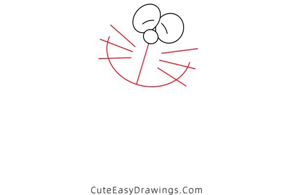 how to draw doraemon - www.cuteeasydrawings.com