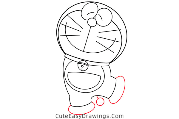 how to draw doraemon - www.cuteeasydrawings.com