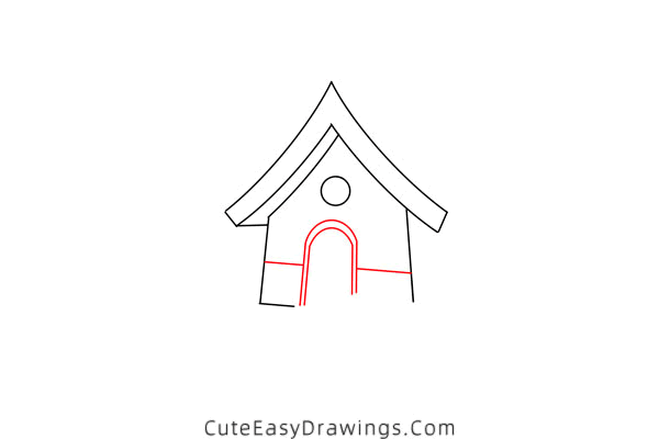 how to draw a winter cabin - www.cuteeasydrawings.com