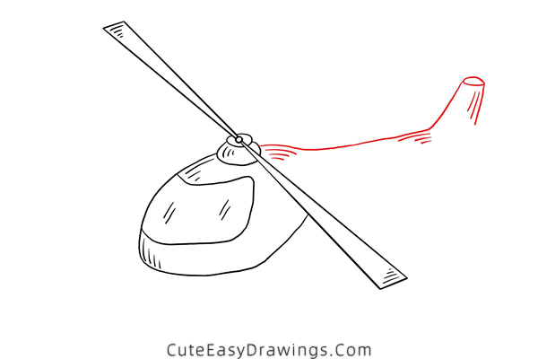 how to draw a helicopter - www.cuteeasydrawings.com