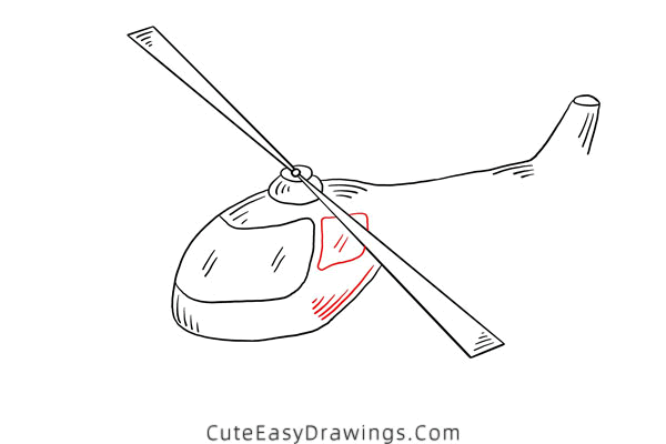 how to draw a helicopter - www.cuteeasydrawings.com