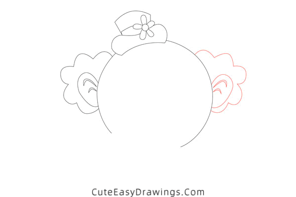 how to draw a clown face - www.cuteeasydrawings.com