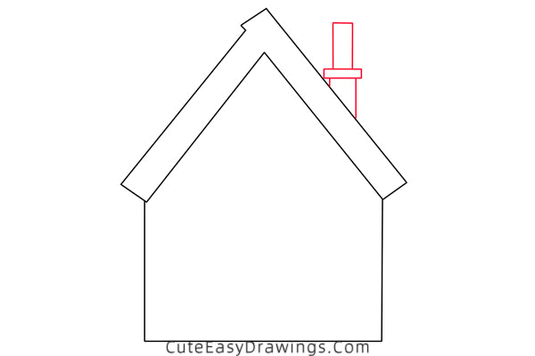 how to draw a cabin - www.cuteeasydrawings.com