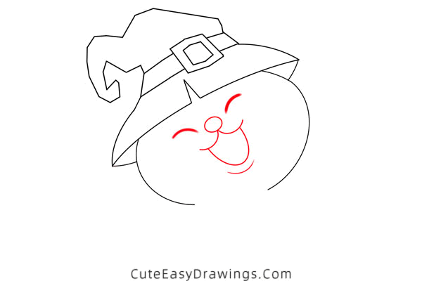 how to draw a halloween cat - www.cuteeasydrawings.com