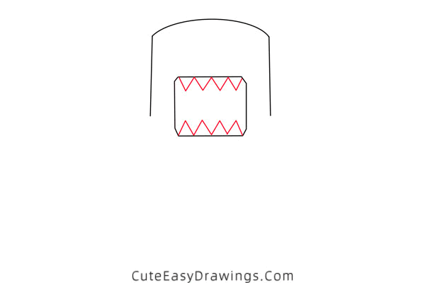 how to draw domo - www.cuteeasydrawings.com