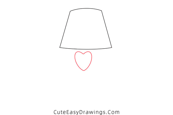 how to draw a table lamp - www.cuteeasydrawings.com