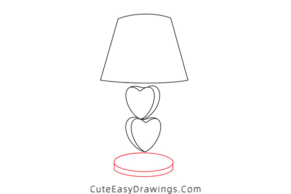 how to draw a table lamp - www.cuteeasydrawings.com