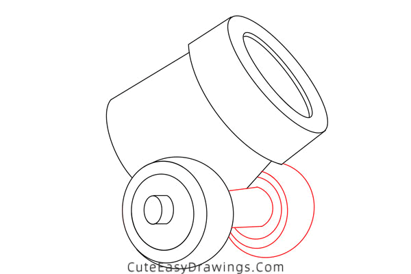 how to draw a cannon - www.cuteeasydrawings.com