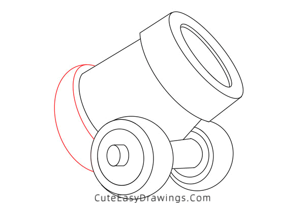 how to draw a cannon - www.cuteeasydrawings.com