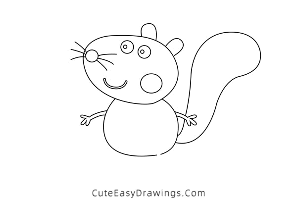 how to draw simon squirrel - www.cuteeasydrawings.com