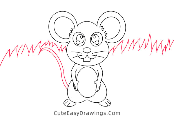 how to draw a mouse - www.cuteeasydrawings.com