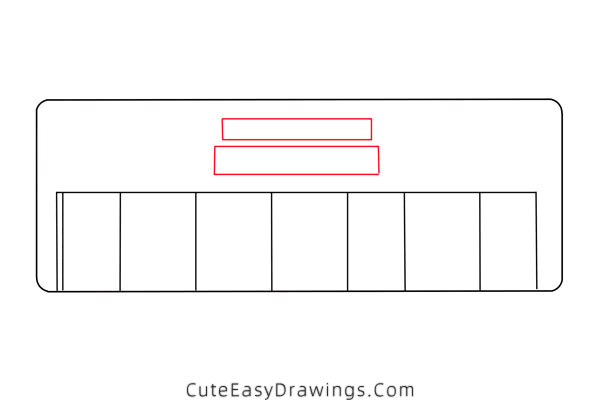 how to draw an electric keyboard - www.cuteeasydrawings.com