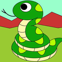 How to Draw a Snake Step by Step