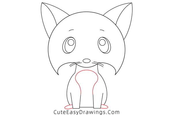 how to draw a fox - www.cuteeasydrawings.com