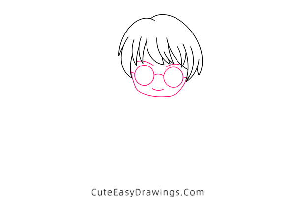 how to draw harry potter - www.cuteeasydrawings.com